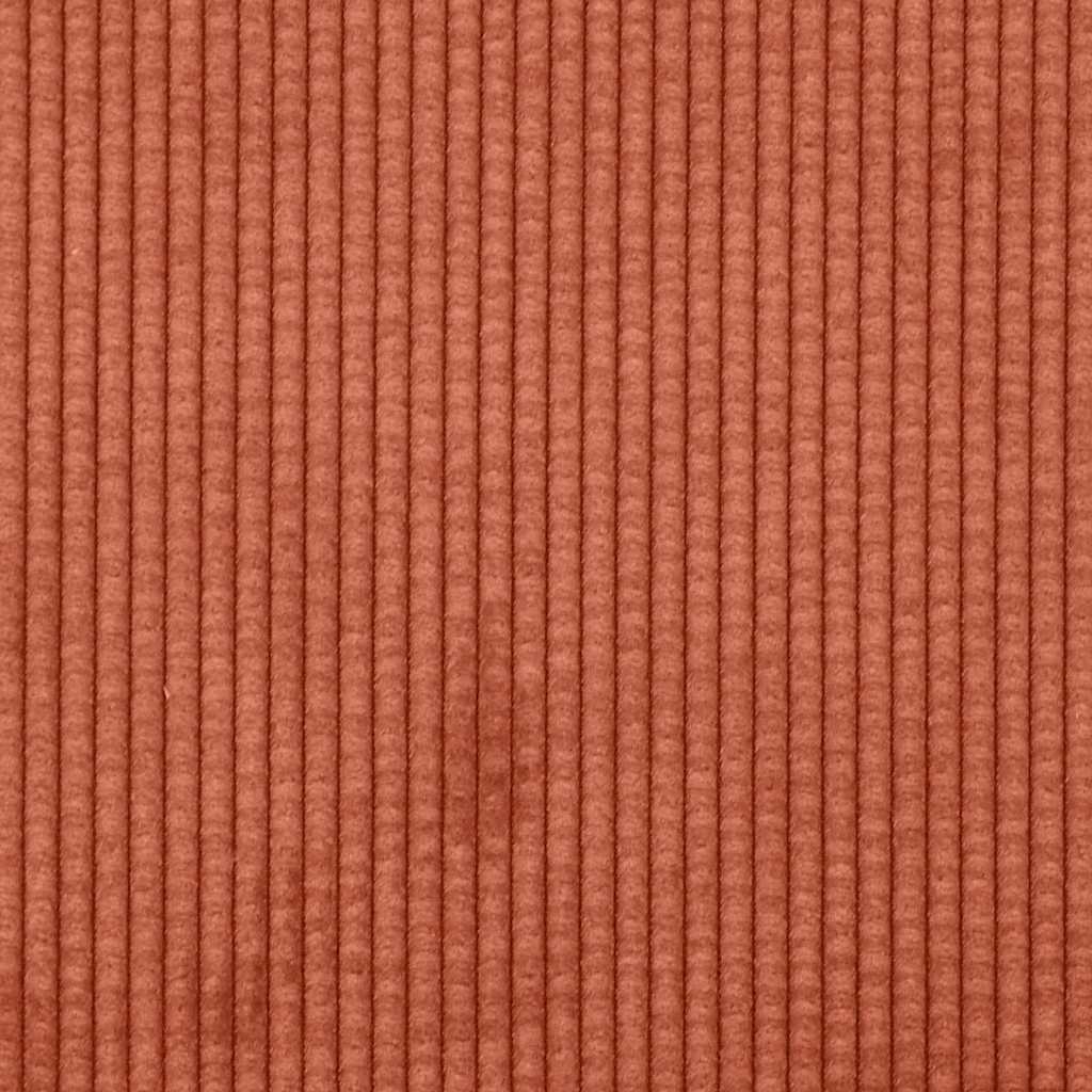 Sofa Rot-Orange 250 x 77 x 76 cm Cordstoff
