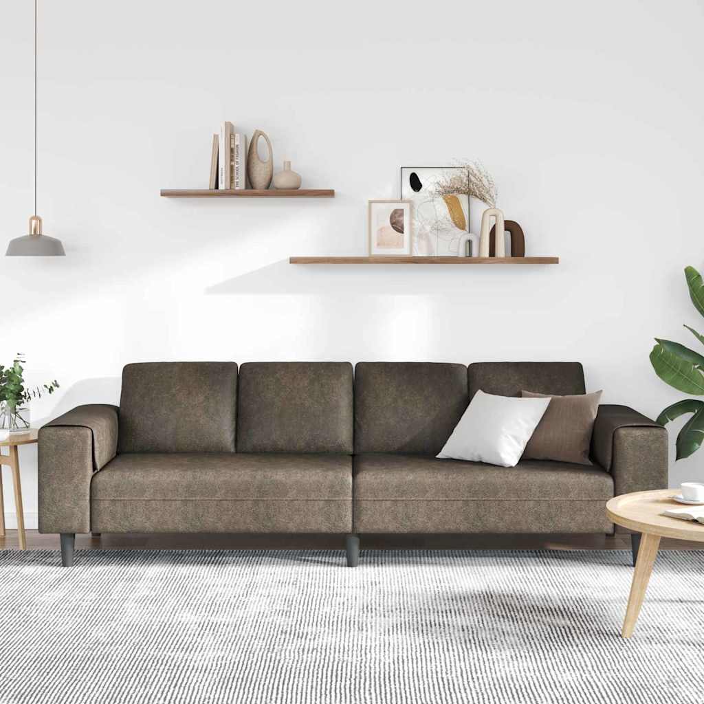 Wohnzimmer Couch Dunkelgrau 250 x 77 x 76 cm