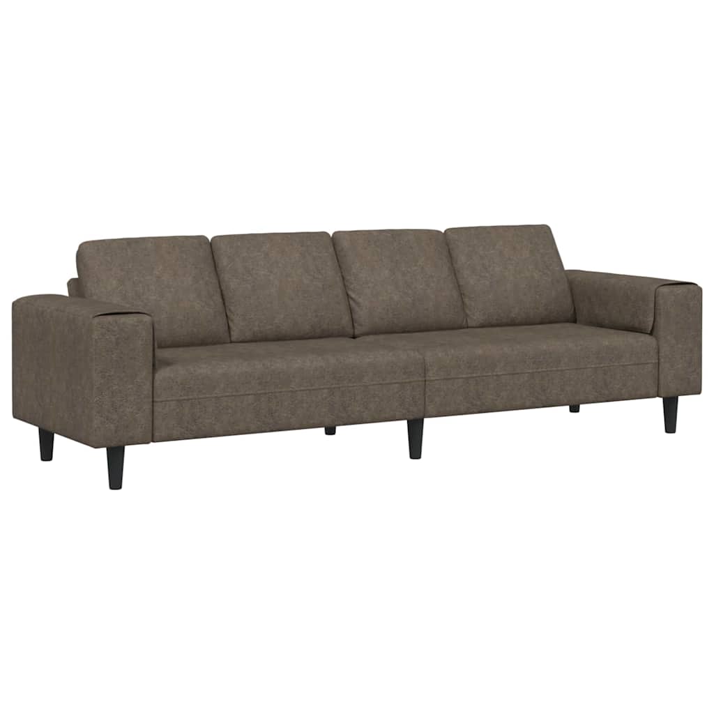 Wohnzimmer Couch Dunkelgrau 250 x 77 x 76 cm