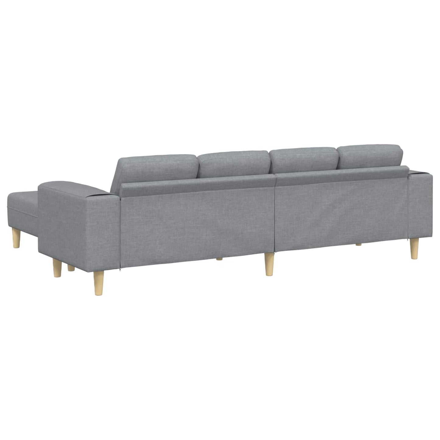 Wohnzimmer Couch 3 pcs Hellgrau Polyester
