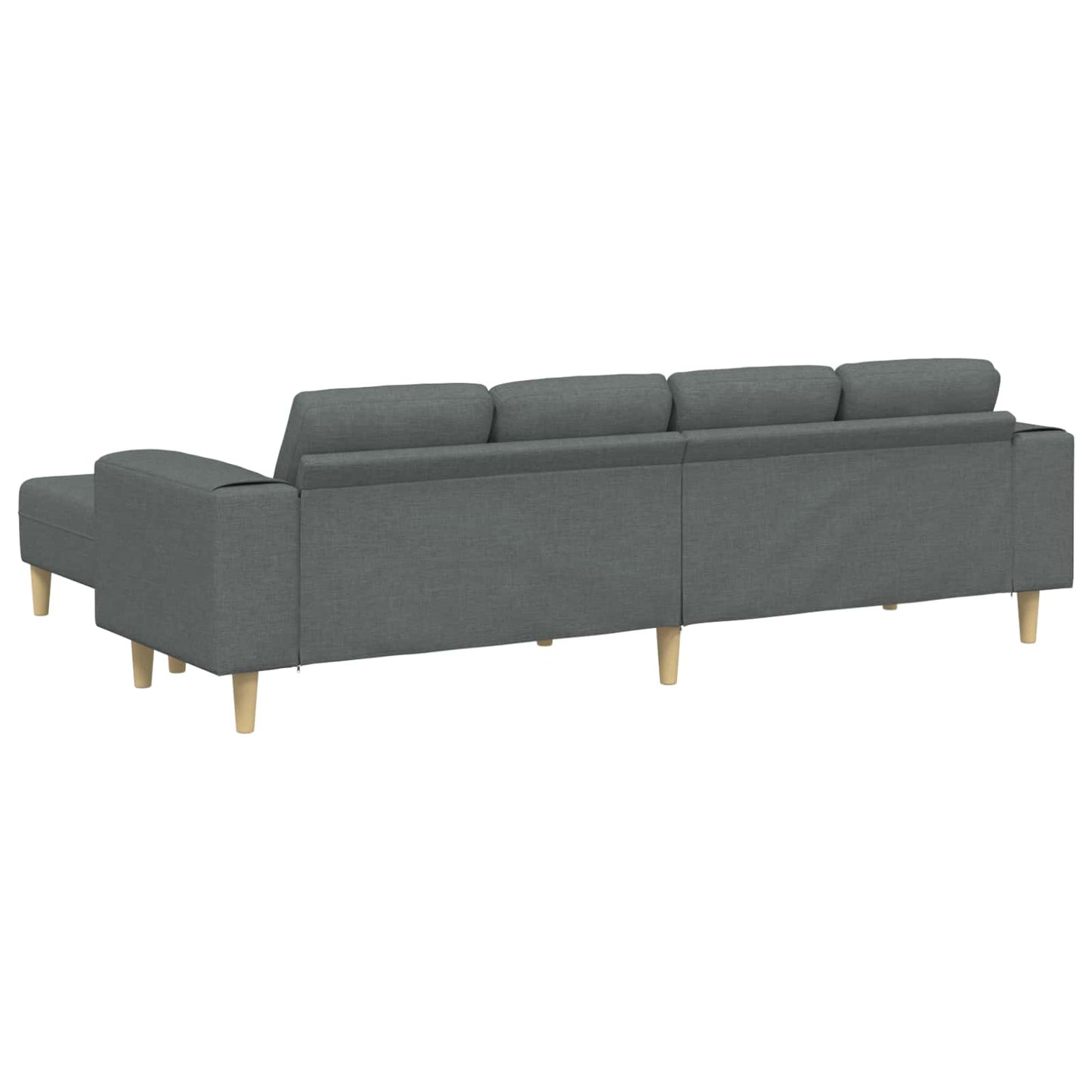 Wohnzimmer Couch 3 pcs Dunkelgrau Polyester