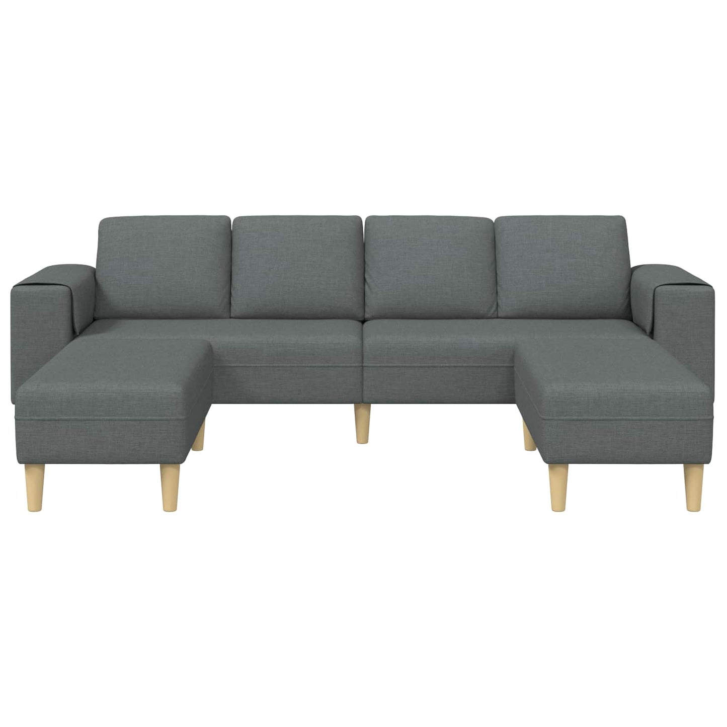Wohnzimmer Couch 3 pcs Dunkelgrau Polyester