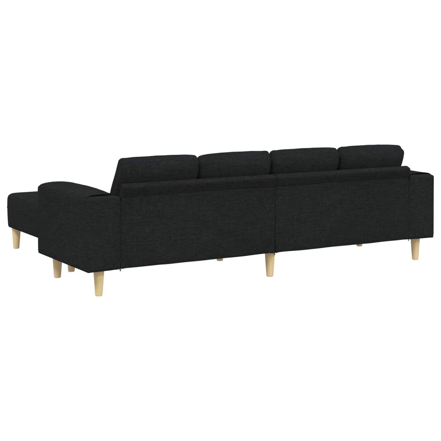Wohnzimmer Couch 3 pcs Schwarz Polyester