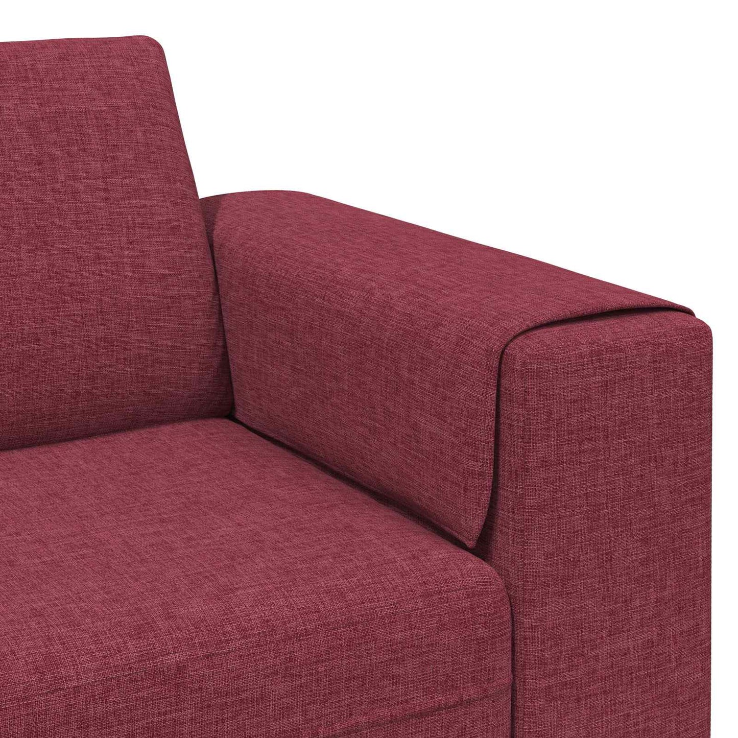 Wohnzimmer Couch 3 pcs Weinrot 250 x 188 x 76 cm Polyester
