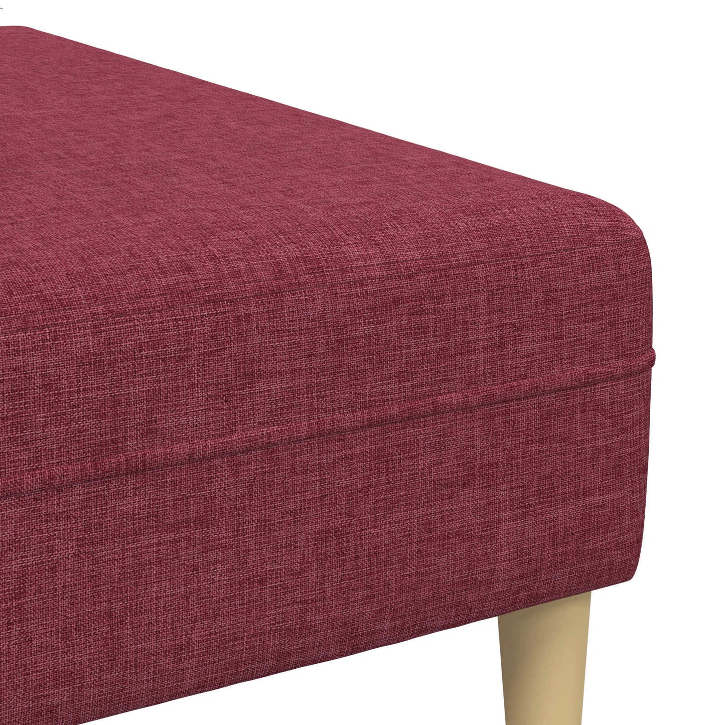 Wohnzimmer Couch 3 pcs Weinrot 250 x 188 x 76 cm Polyester