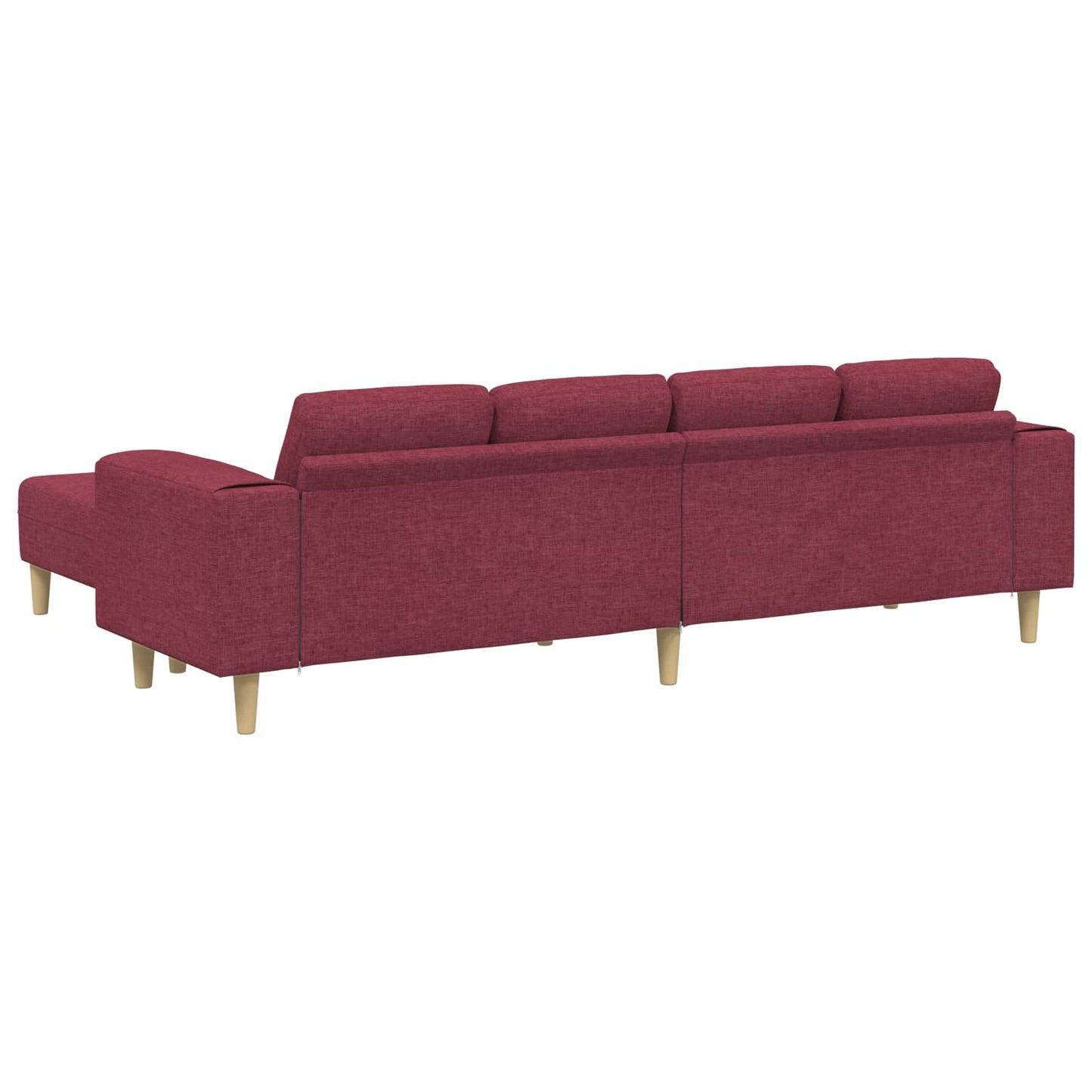 Wohnzimmer Couch 3 pcs Weinrot 250 x 188 x 76 cm Polyester