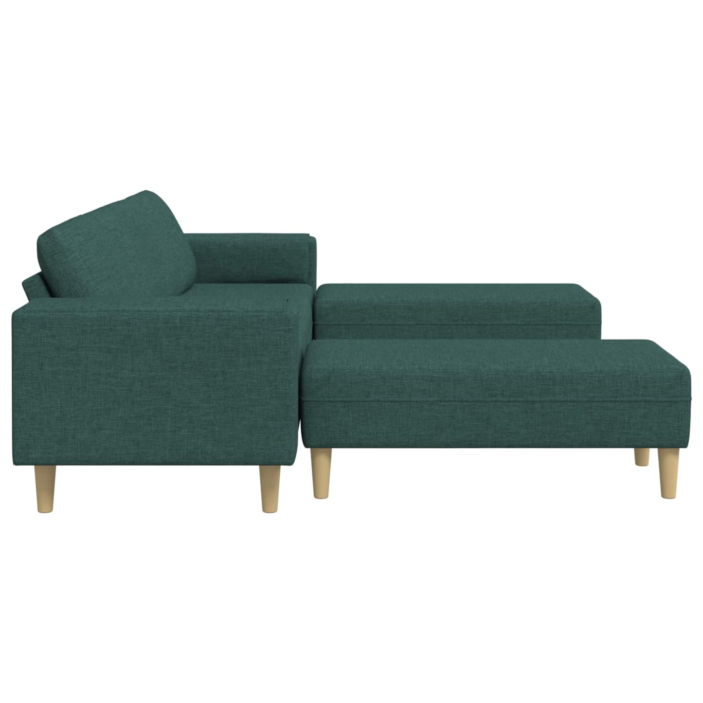 Wohnzimmer Couch 3 pcs Dunkelgrün Polyester