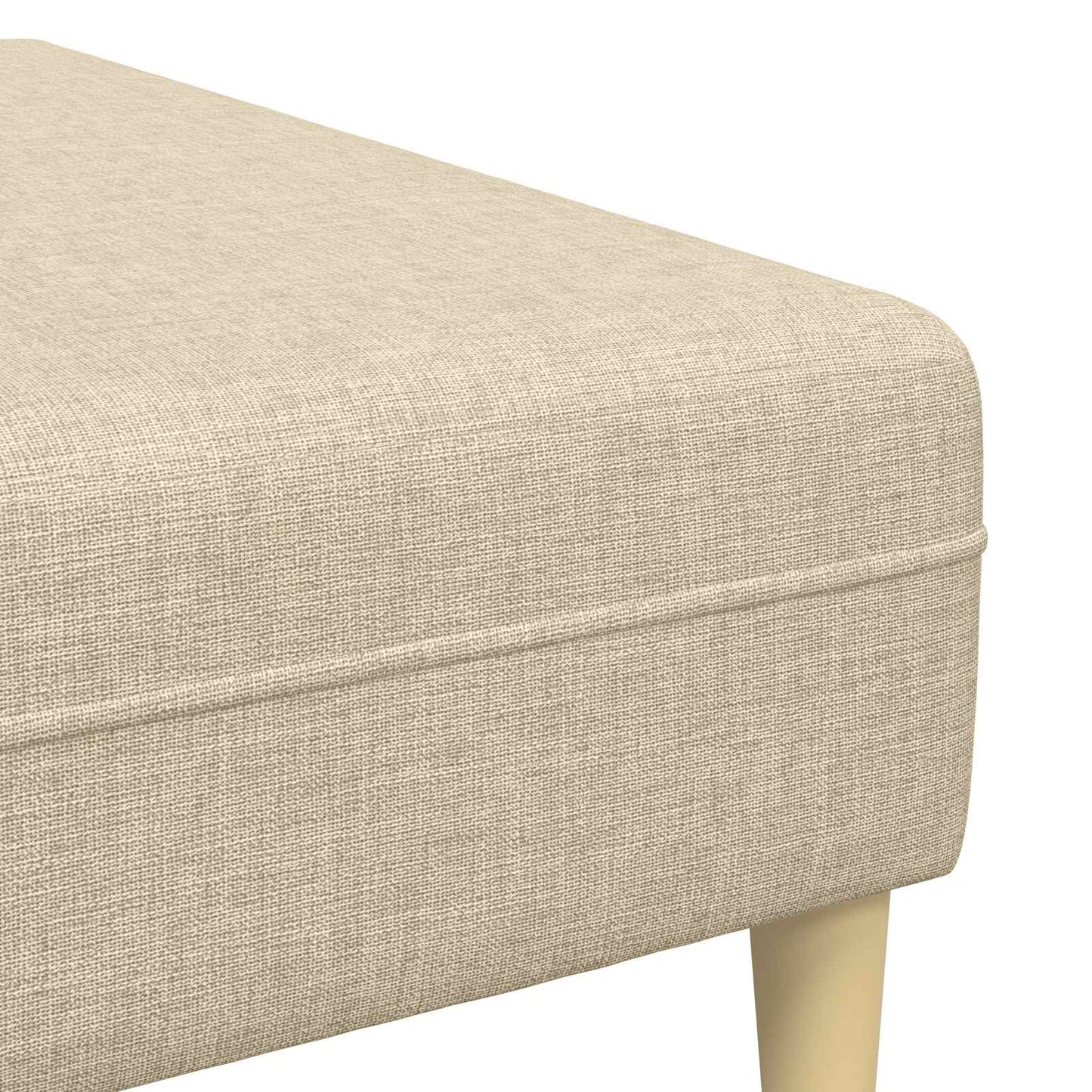 Wohnzimmer Couch 3 pcs Creme Polyester