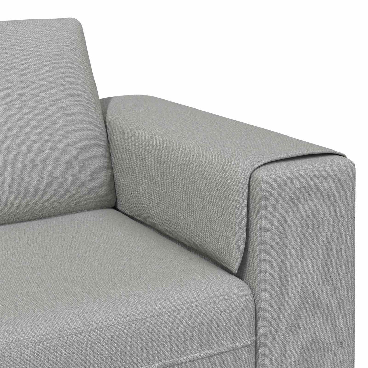 Wohnzimmer Couch 3 pcs Wolkengrau 250 x 188 x 76 cm Polyester