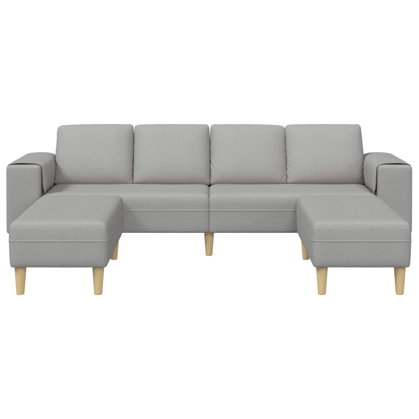Wohnzimmer Couch 3 pcs Wolkengrau 250 x 188 x 76 cm Polyester