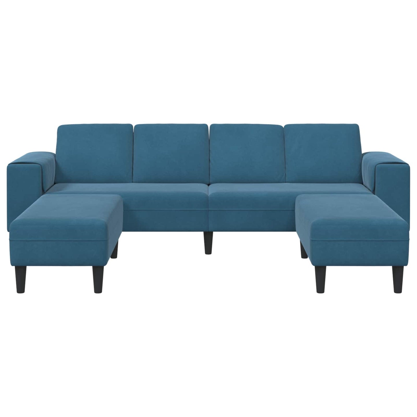 Wohnzimmer Couch 3 pcs Blau 250 x 188 x 76 cm