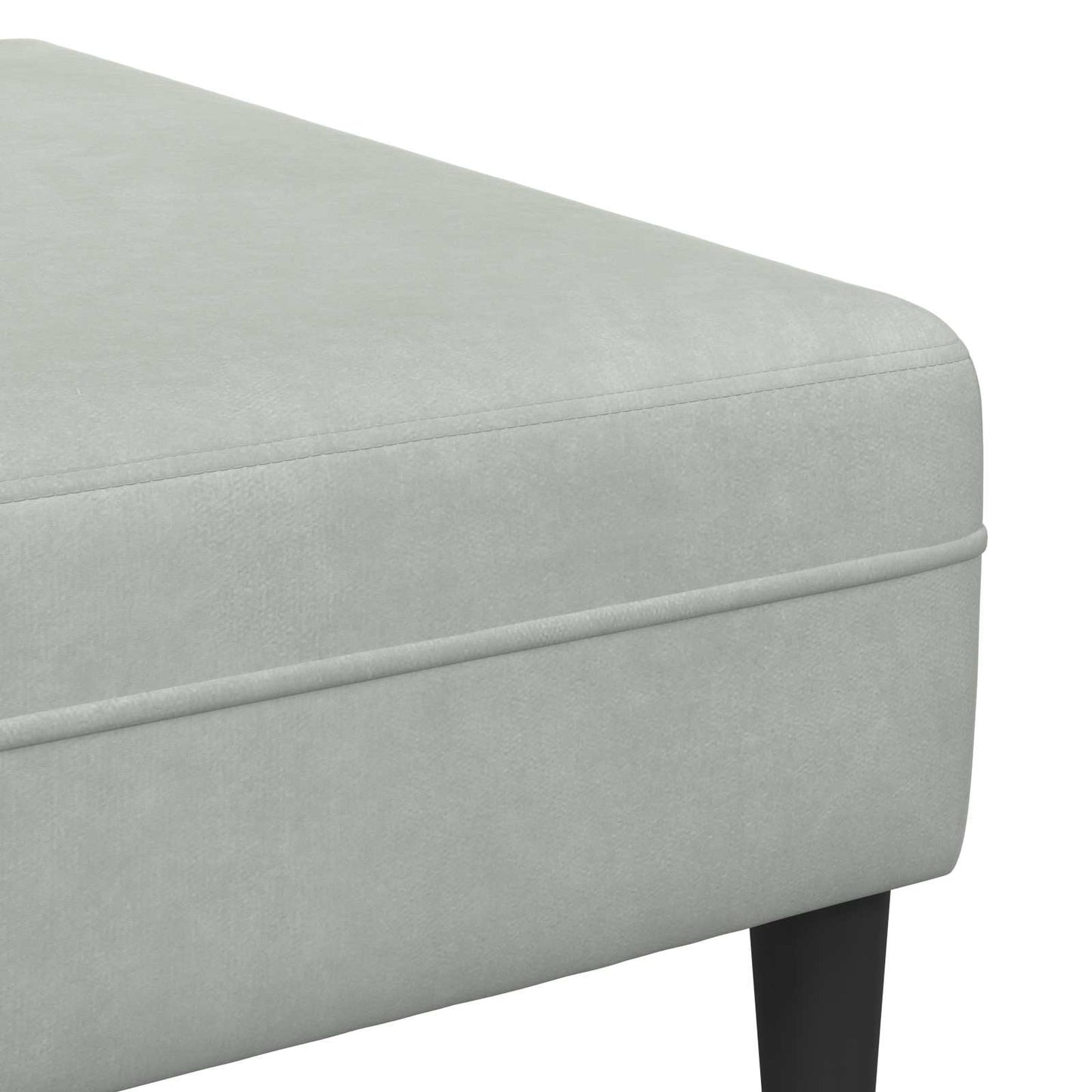 Wohnzimmer Couch 3 pcs Hellgrau 250 x 188 x 76 cm