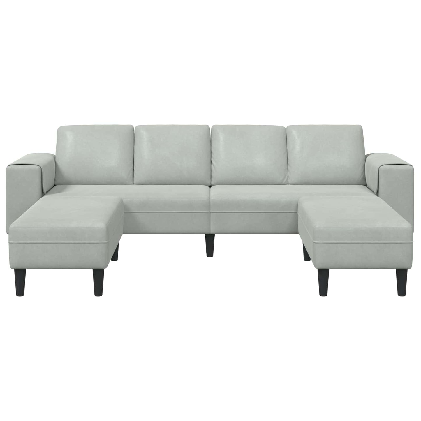 Wohnzimmer Couch 3 pcs Hellgrau 250 x 188 x 76 cm