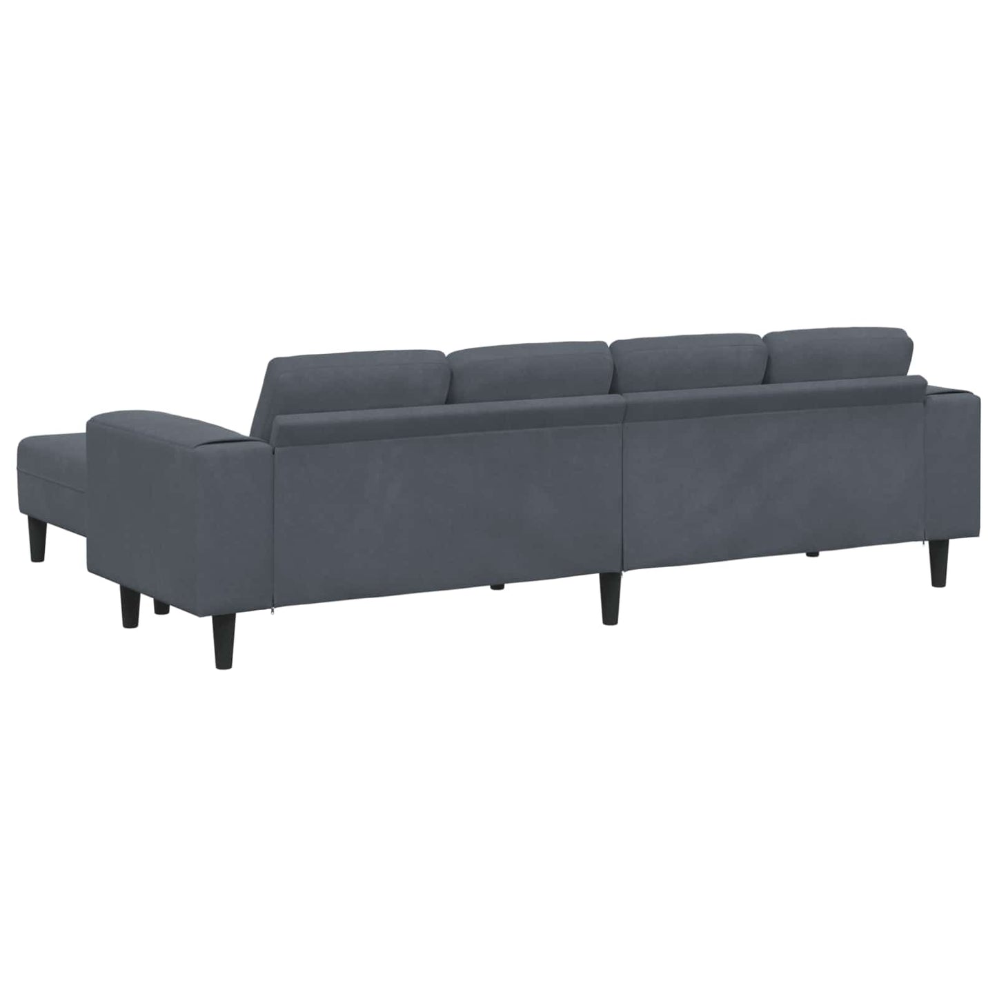 Wohnzimmer Couch 3 pcs Dunkelgrau 250 x 188 x 76 cm