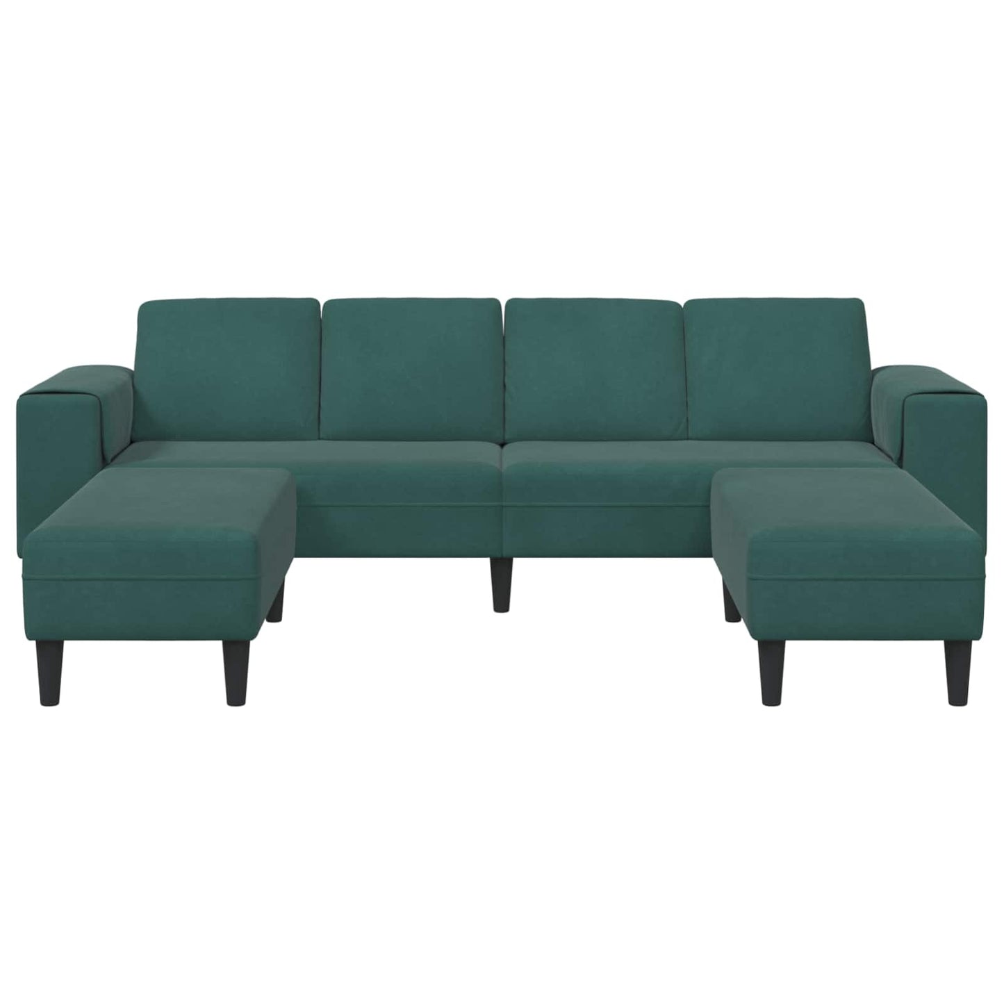Wohnzimmer Couch 3 pcs Dunkelgrün 250 x 188 x 76 cm