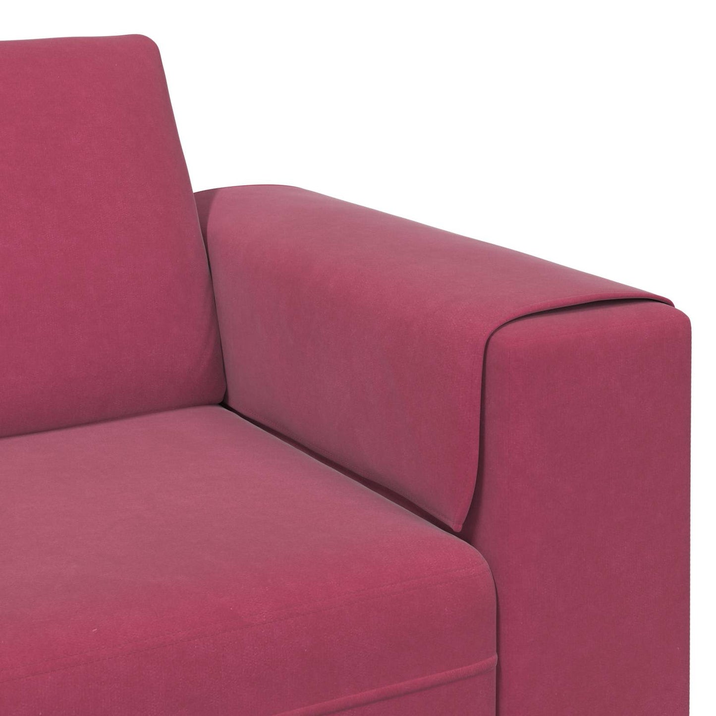 Wohnzimmer Couch 3 pcs Weinrot 250 x 188 x 76 cm