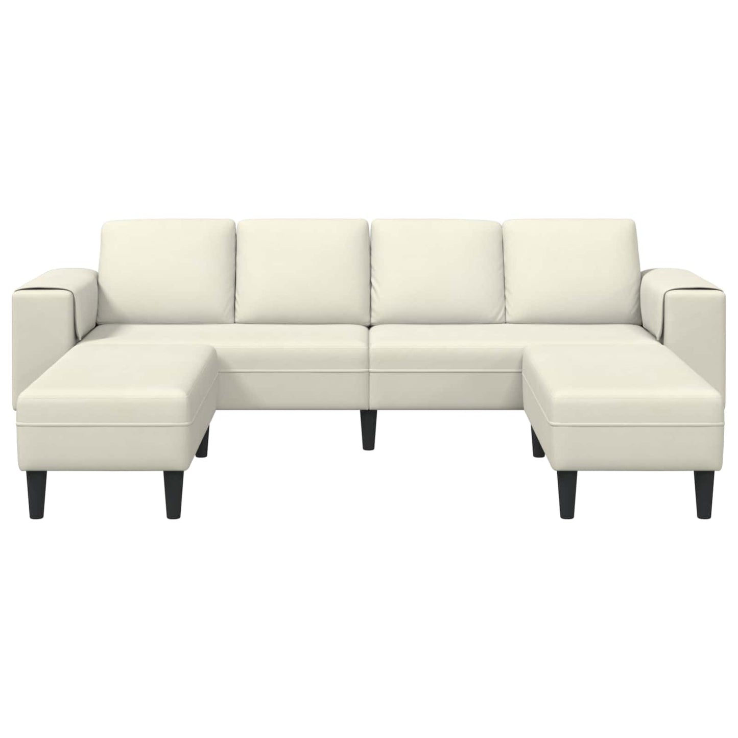 Wohnzimmer Couch 3 pcs Creme 250 x 188 x 76 cm