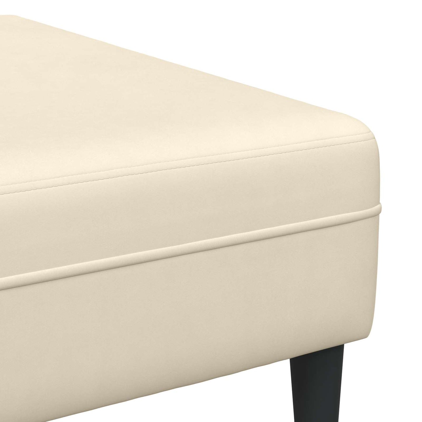 Sofa Creme 250 x 188 x 76 cm Cordstoff