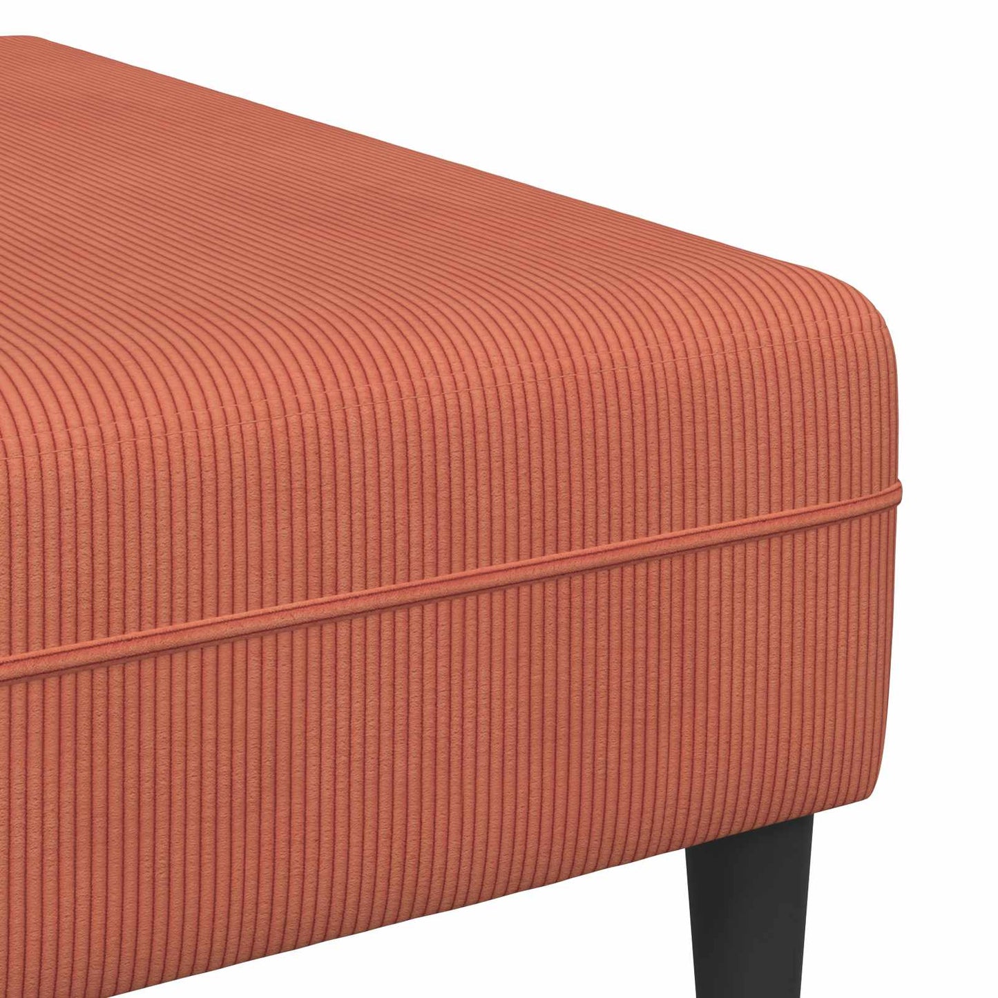 Sofa Rot-Orange 250 x 188 x 76 cm Cordstoff