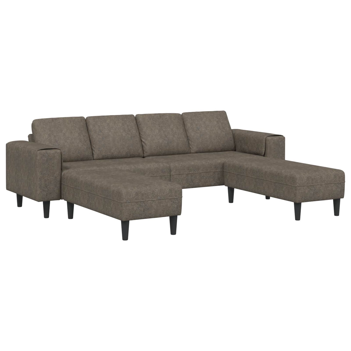 Wohnzimmer Couch 3 pcs Dunkelgrau