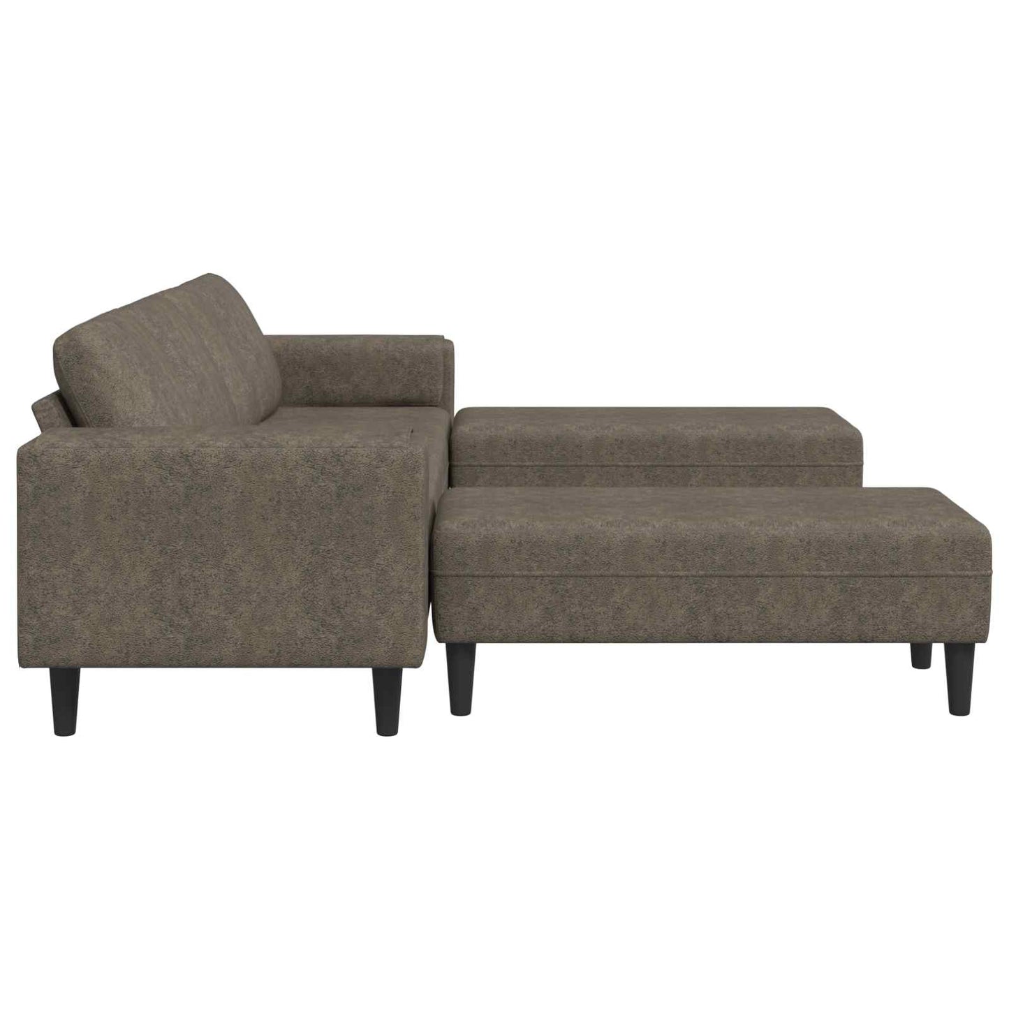 Wohnzimmer Couch 3 pcs Dunkelgrau