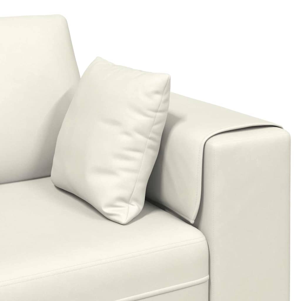 Sofa Creme 250 x 77 x 76 cm Samt