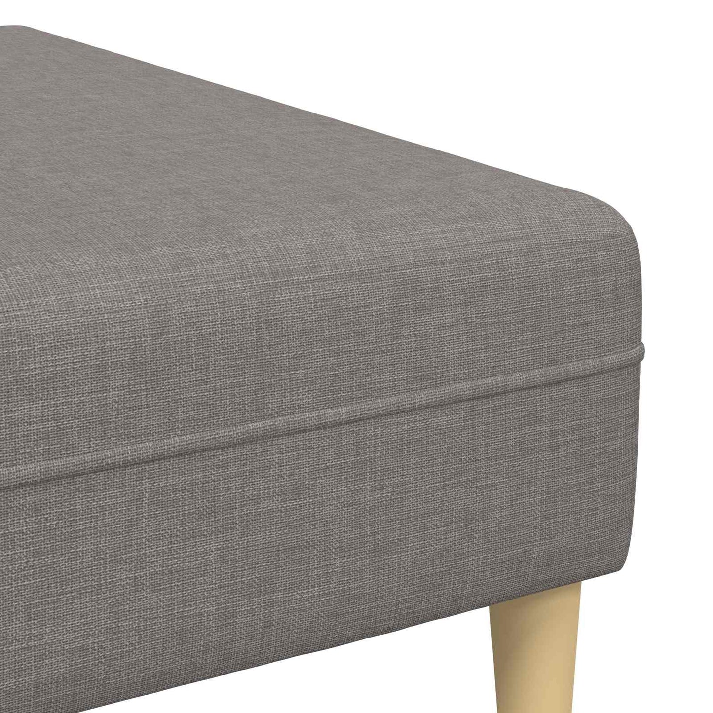 Sofa mit Kissen 3 pcs Taupe Stoff