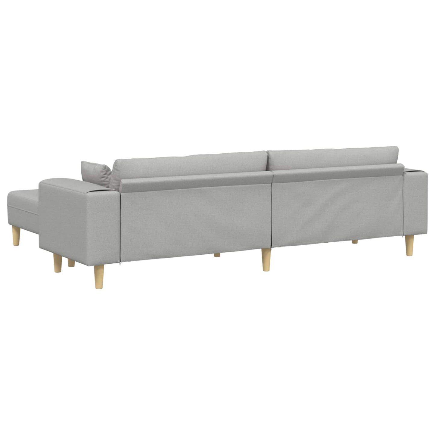Sofa 3 pcs Wolkengrau 250 x 188 x 76 cm Stoff