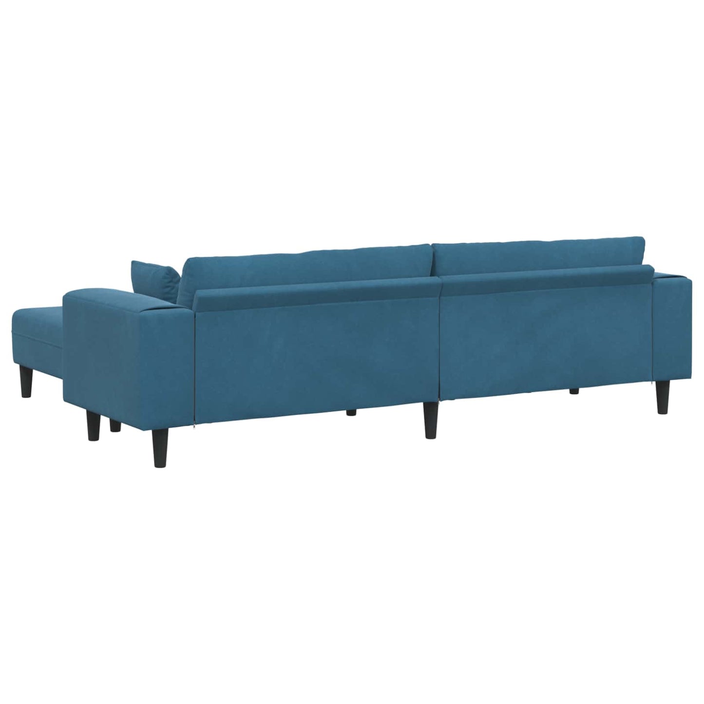Sofa 3 pcs Blau 250 x 188 x 76 cm Samt