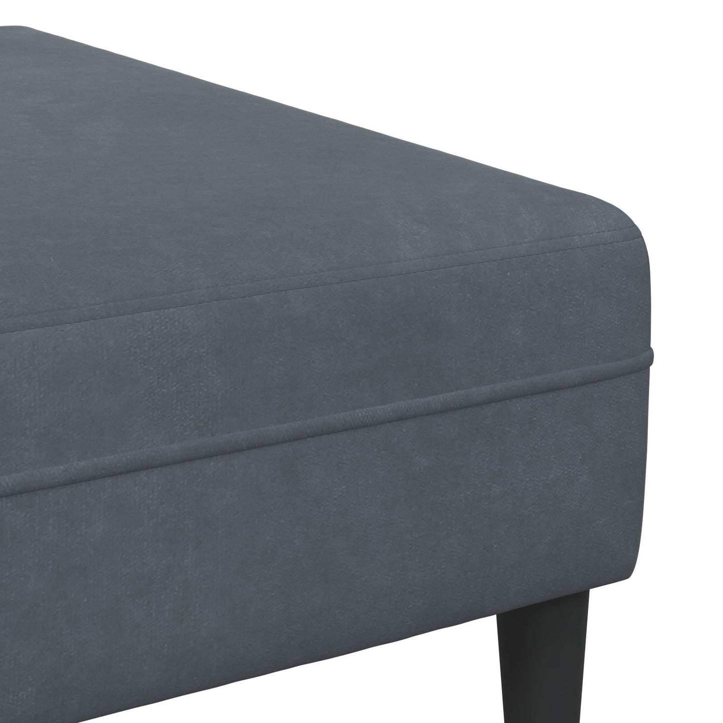Sofa 3 pcs Dunkelgrau 250 x 188 x 76 cm Samt
