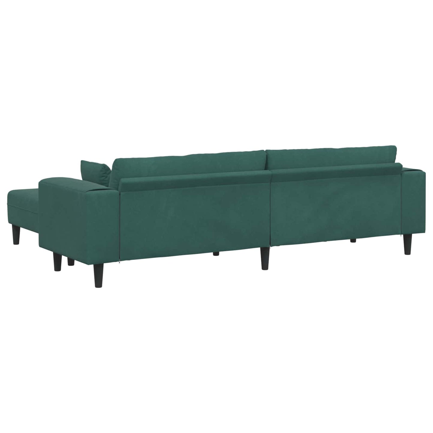 Sofa 3 pcs Dunkelgrün 250 x 188 x 76 cm Samt