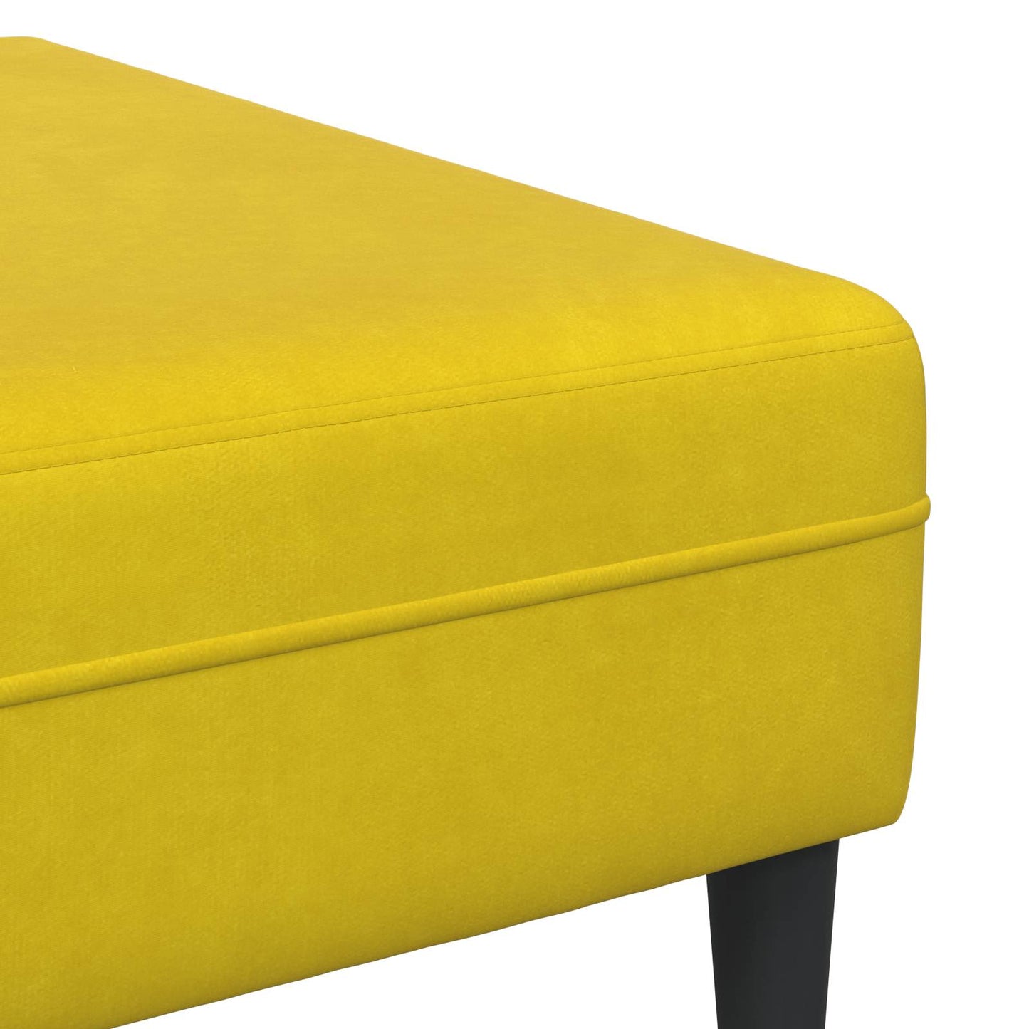 Sofa 3 pcs Gelb 250 x 188 x 76 cm Samt