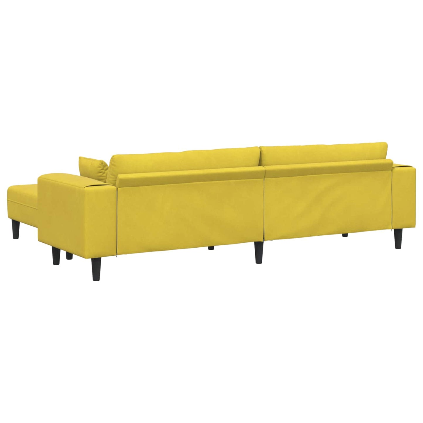 Sofa 3 pcs Gelb 250 x 188 x 76 cm Samt