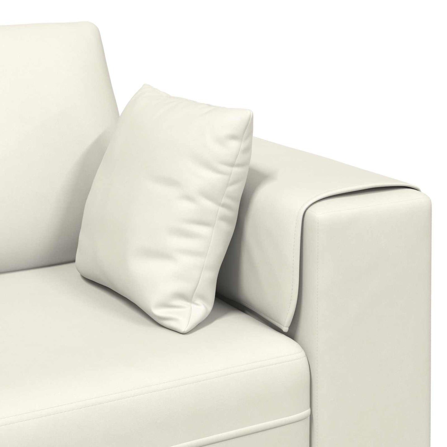 Sofa 3 pcs Creme 250 x 188 x 76 cm Samt