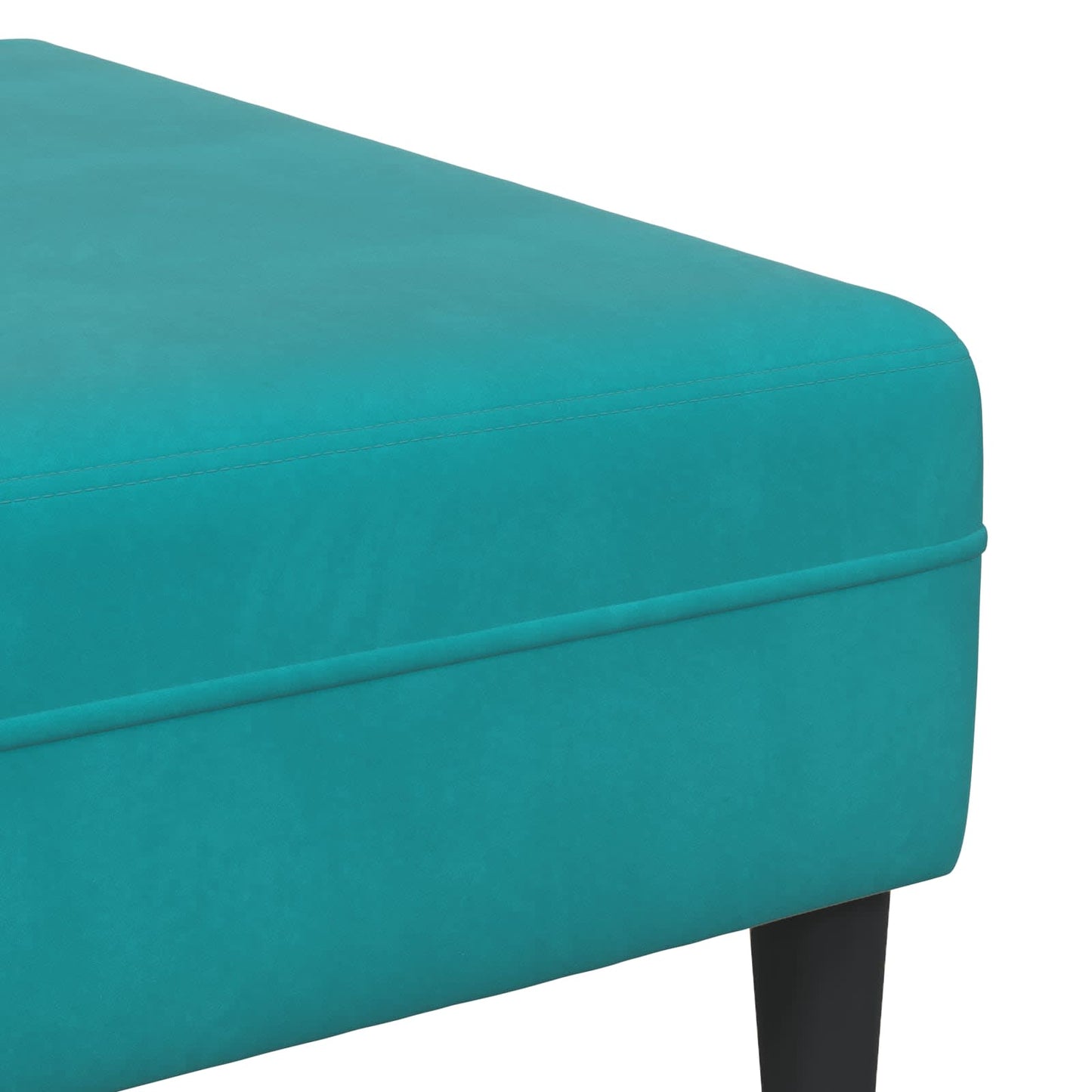 Sofa 3 pcs Türkis 250 x 188 x 76 cm Samt