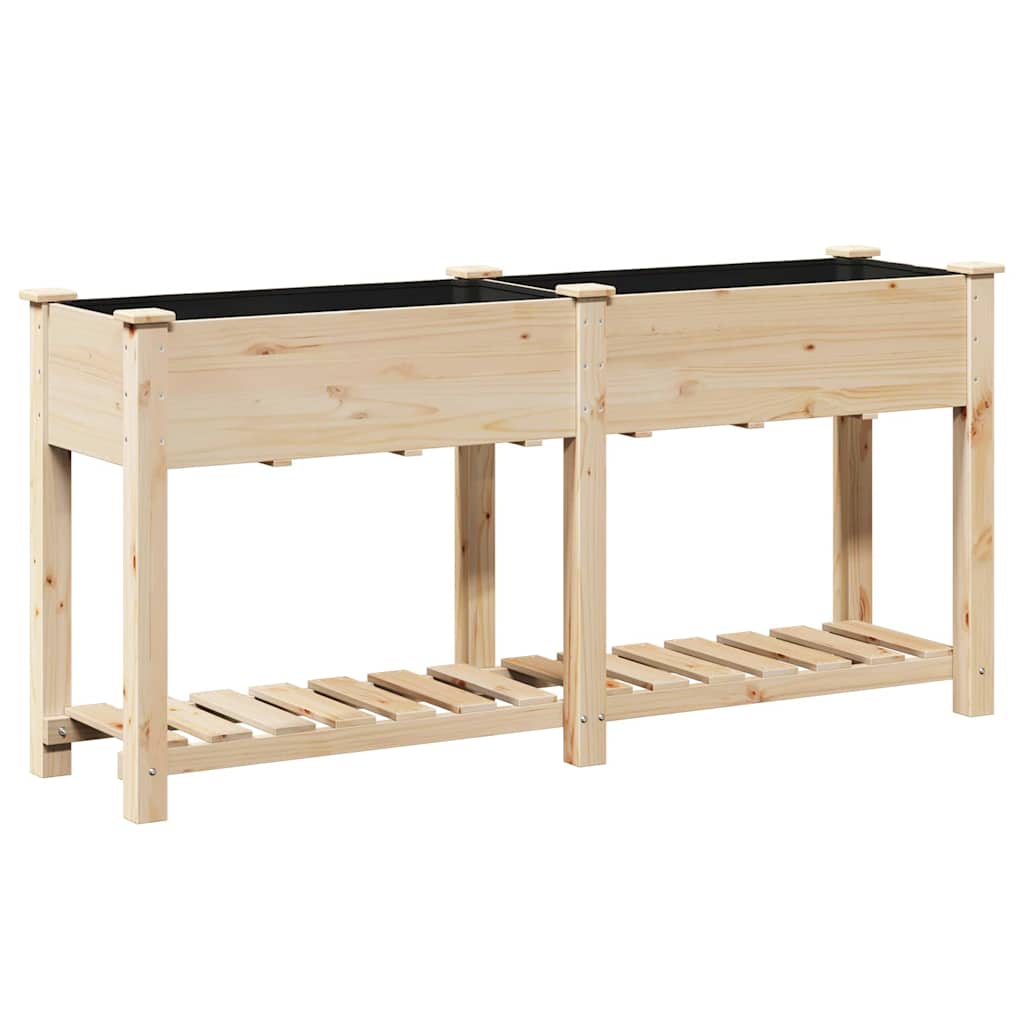Garten-Pflanzgefäß mit Regal Beige 161 x 43 x 76,5 cm