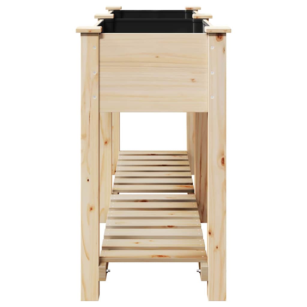 Garten-Pflanzgefäß mit Regal Beige 161 x 43 x 76,5 cm