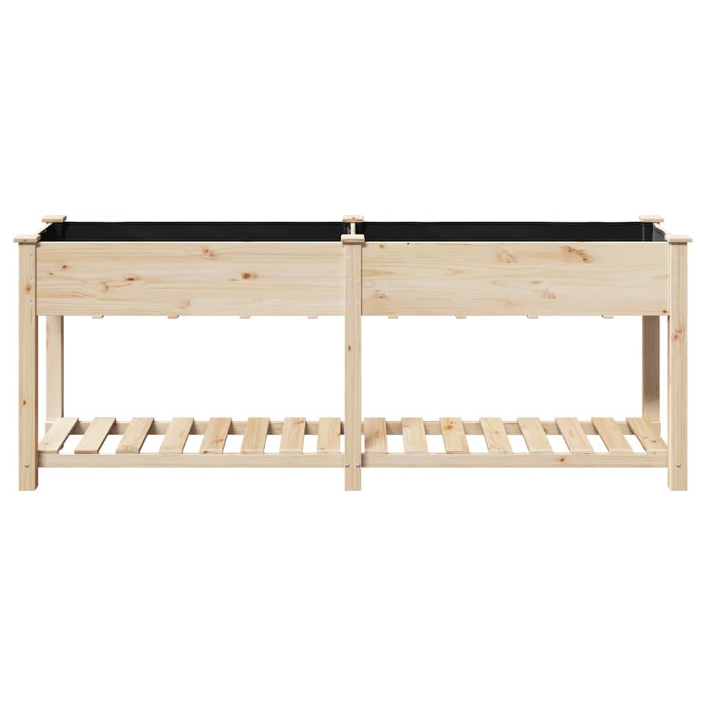 Garten-Pflanzgefäß mit Regal Beige 203 x 53 x 76,5 cm