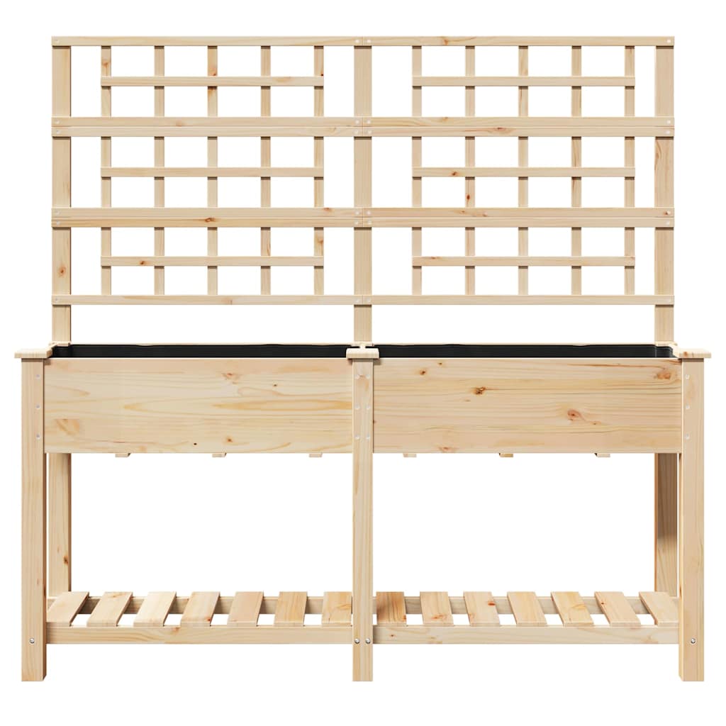 Garten-Pflanzgefäß mit Regal Beige 161 x 46 x 152,5 cm