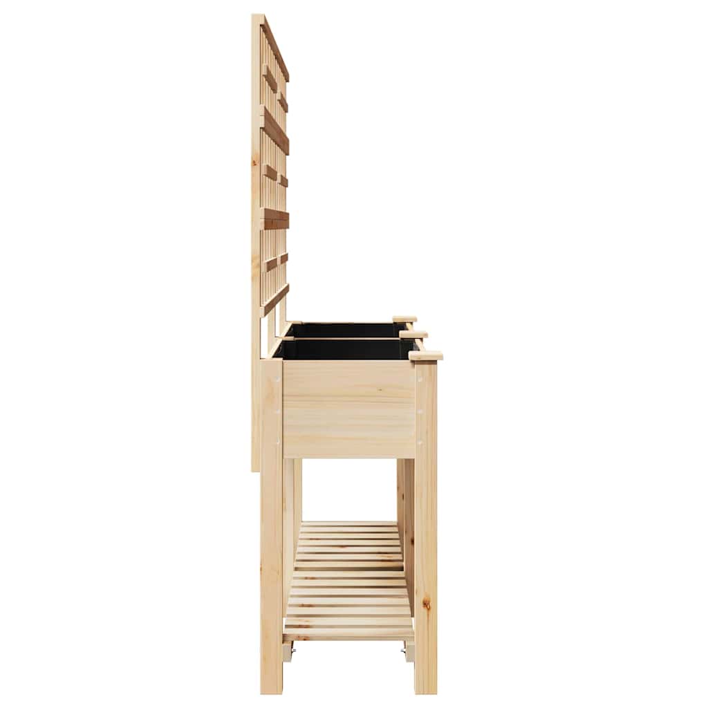 Garten-Pflanzgefäß mit Regal Beige 161 x 46 x 152,5 cm