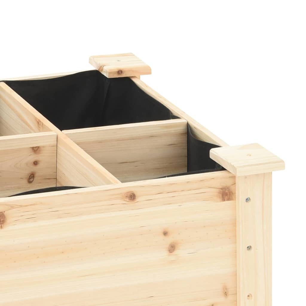 Garten-Pflanzgefäß mit Regal Beige 203,5 x 53 x 76,5 cm