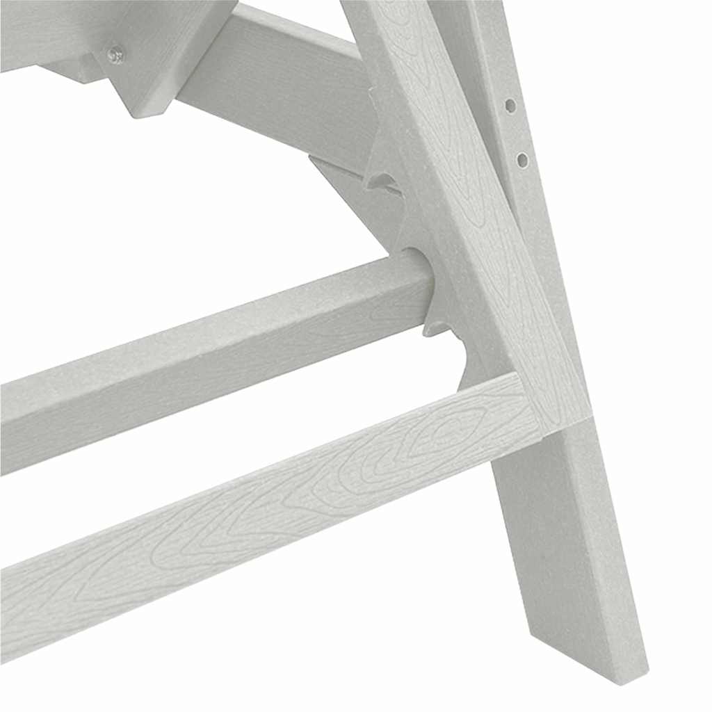 Sonnenliege 3 pcs Weiß Polyethylen