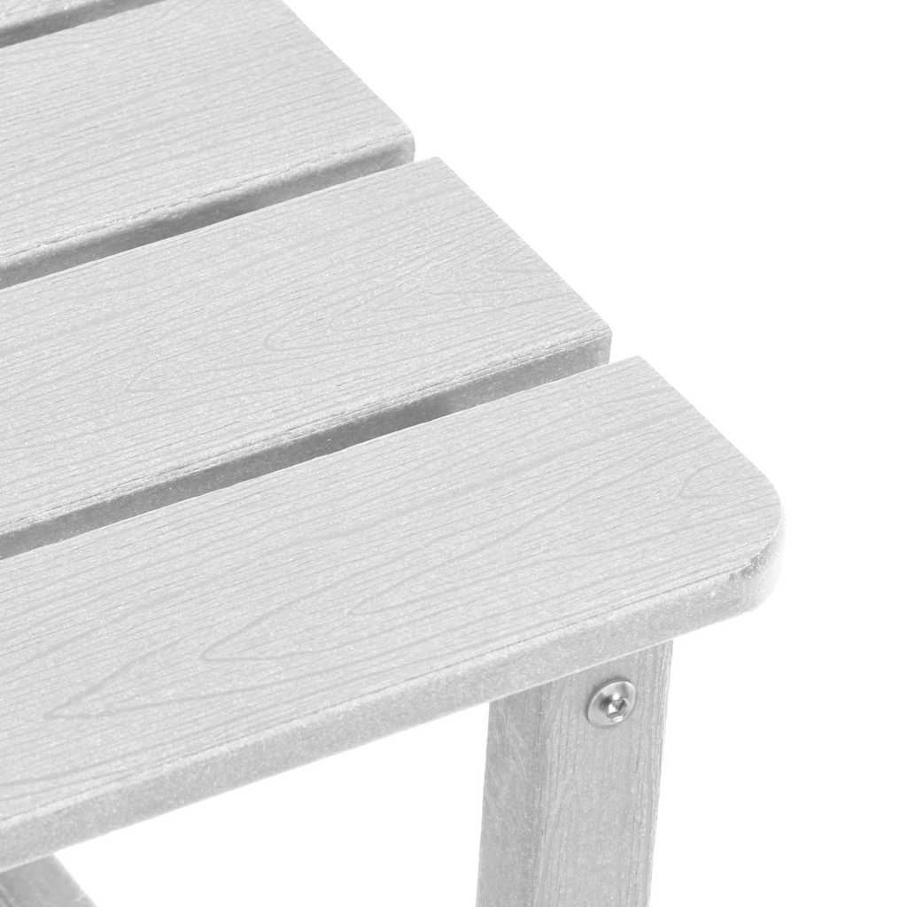 Sonnenliege 3 pcs Weiß Polyethylen