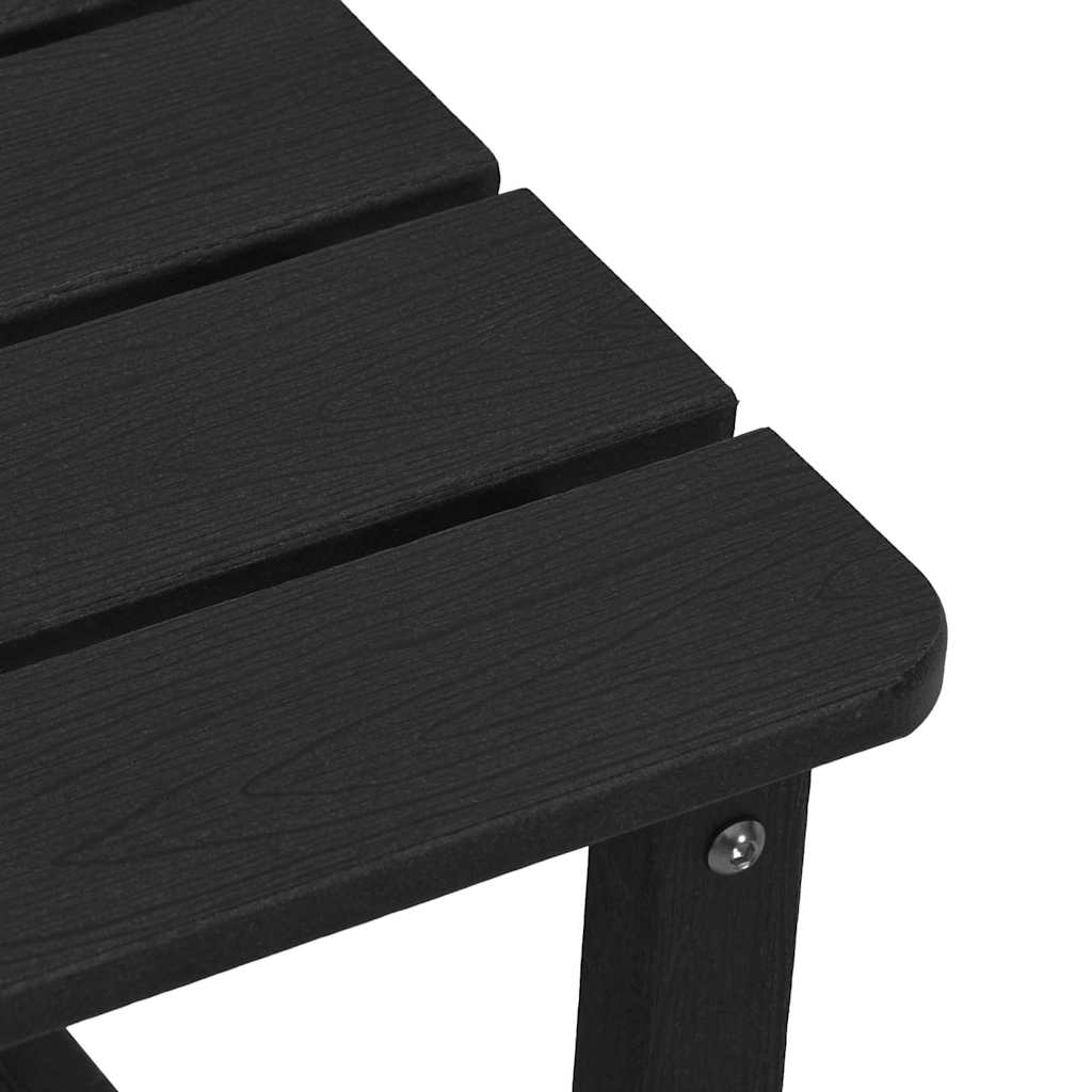 Sonnenliege 3 pcs Schwarz Polyethylen