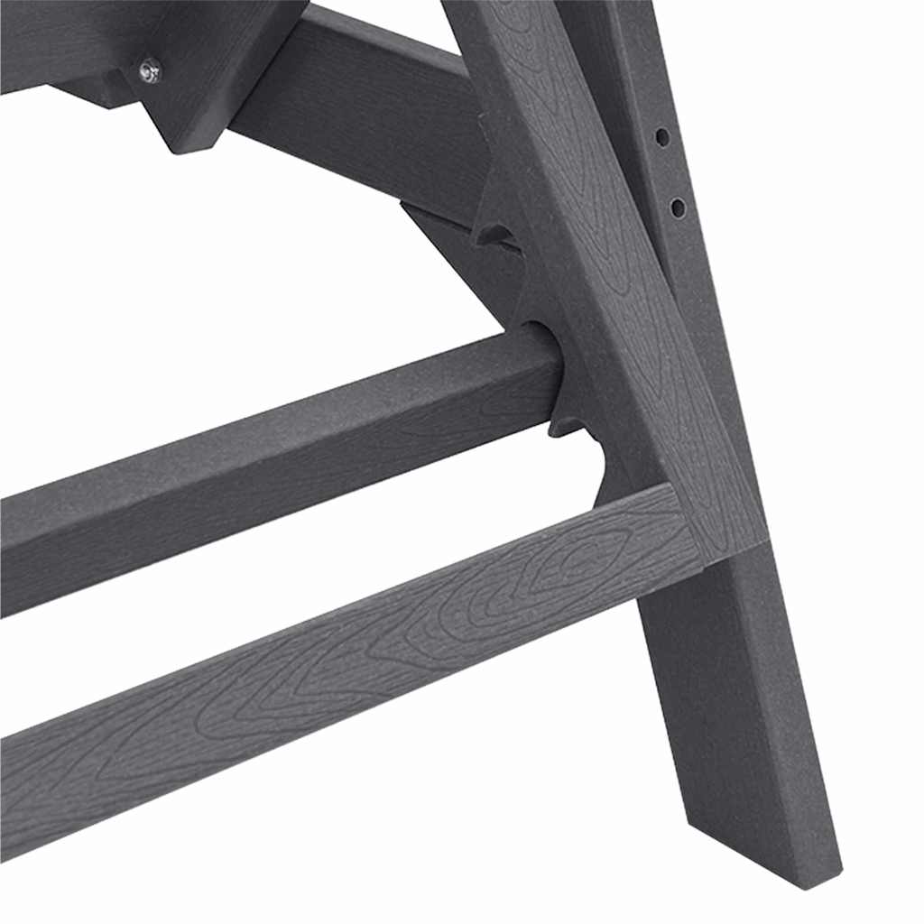 Sonnenliege 3 pcs Hellgrau Polyethylen