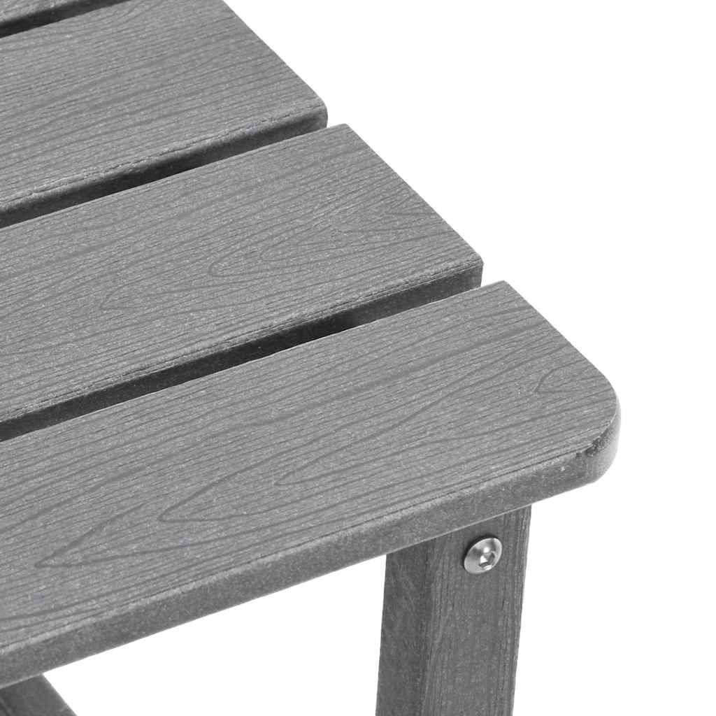 Sonnenliege 3 pcs Hellgrau Polyethylen