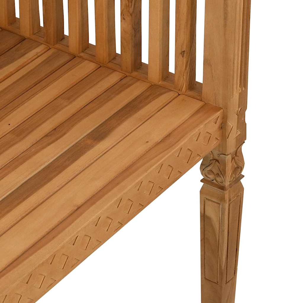 Bank Braun 127,5 x 52 x 80 cm Massivholz Teak