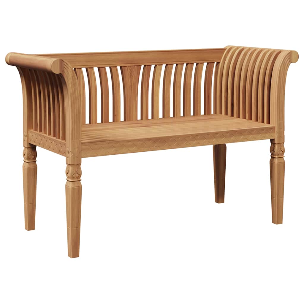 Bank Braun 127,5 x 52 x 80 cm Massivholz Teak