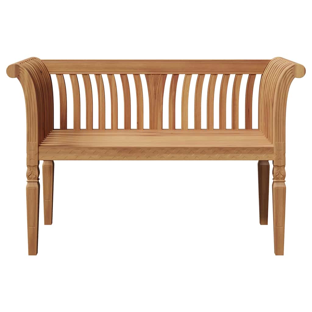 Bank Braun 127,5 x 52 x 80 cm Massivholz Teak