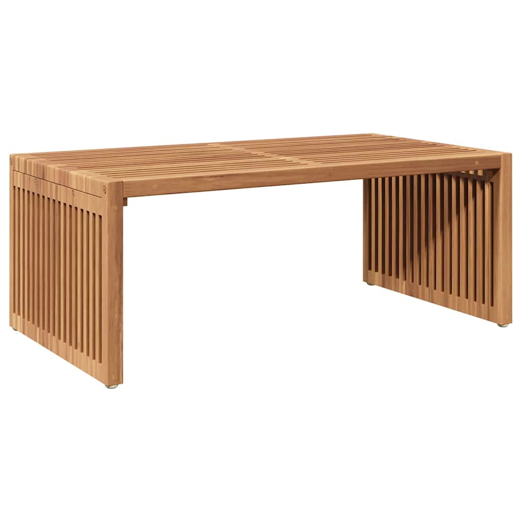 Garten-Beistelltisch Braun 90 x 50 x 36 cm Massivholz Teak
